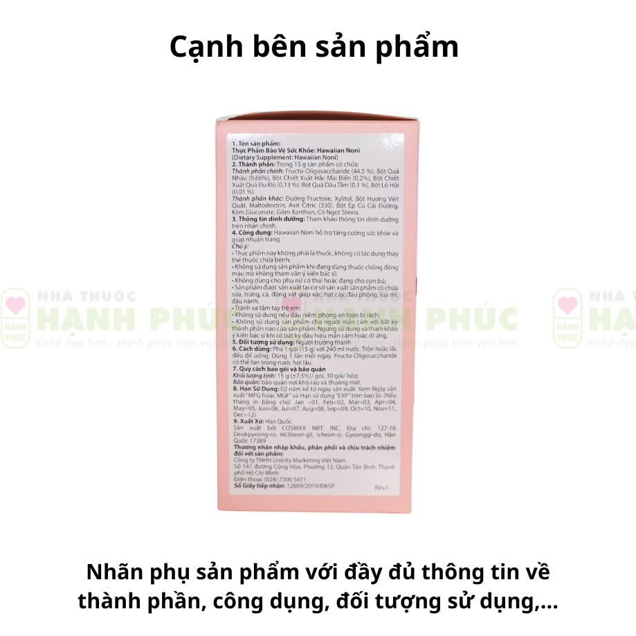 Hawaiian Noni Unicity| Giá tốt, Date Mới, Hàng Sẵn Chính- Thế Giới Hàng Ngoại 12 Phan biet Hawaiinoni 3