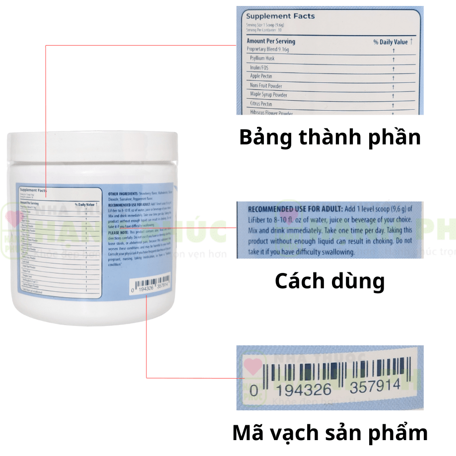 Lifiber Unicity Bổ Sung Chất Xơ | Giá Tốt, Hàng Sẵn, Date- Thế Giới Hàng Ngoại 12 Lifiber Unicity chinh hang mau moi 3