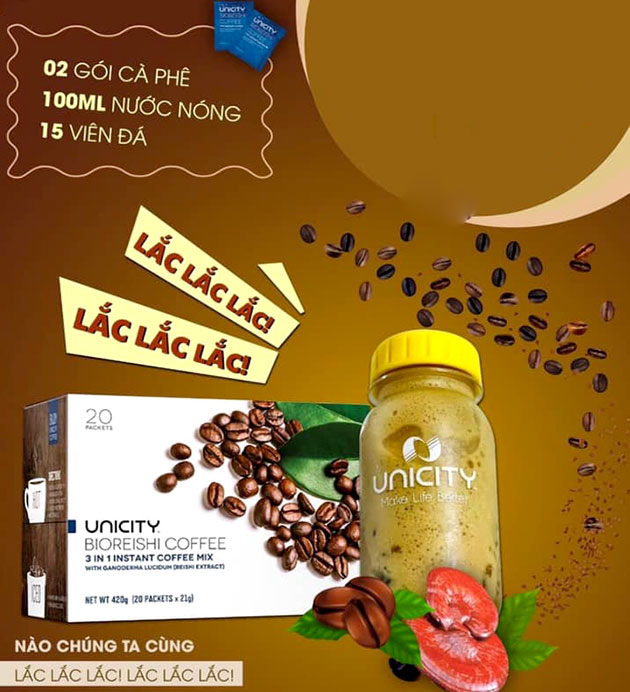 Cà Phê Linh Chi BioReiShi Coffee Unicity | Giá Tốt Date Mới 10