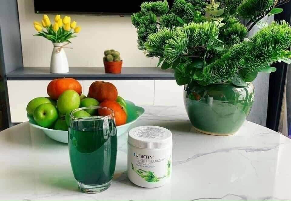 Tác dụng của bột diệp lục Unicity là gì? Có lừa đảo- TGHN 7 Bột diệp lục Unicity Super Chlorophyll Powder 92gr 1