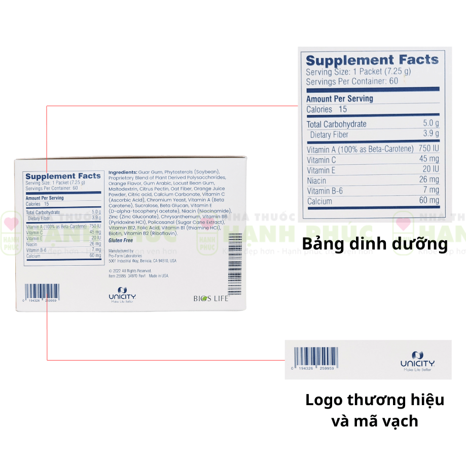 Bios Life Slim Unicity Date Mới Hàng Sẵn Chính Hãng 10 Phan biet Slim 3