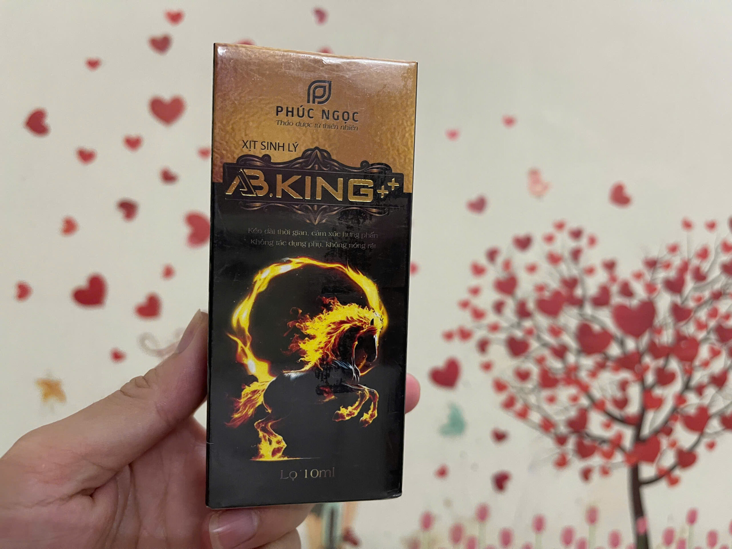 Xịt A.B King hỗ trợ CẢI THIỆN THỜI GIAN DÀI, XUẤT TINH SỚM, RỐI LOẠN SINH LÝ CHAI 10ml 4 Xịt A.B King hỗ trợ CẢI THIỆN THỜI GIAN DÀI, XUẤT TINH SỚM, RỐI LOẠN SINH LÝ CHAI 10ml - Ảnh 2