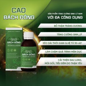 Cao Bách Đông Chính Hãng – Tăng Cường Sinh Lý Nam 12 cong dung cao bach dong 1