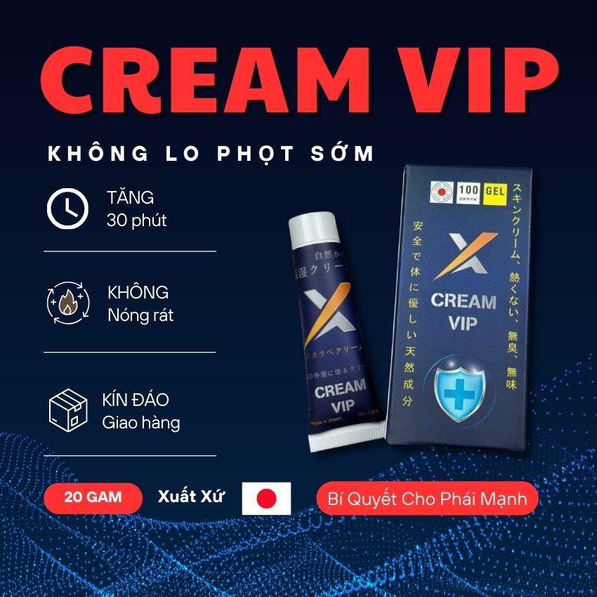 Kem Cream Vip Nhật Bản Chính Hãng – Hỗ Trợ Nam Giới Lâu Ra 5 Kem Cream Vip Nhật Bản Chính Hãng – Hỗ Trợ Nam Giới Lâu Ra - Ảnh 3