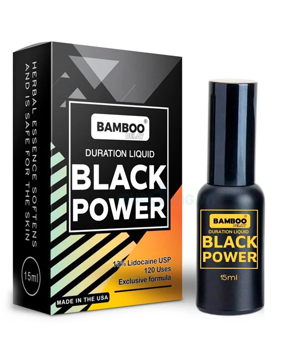 Chai xịt Mỹ Bamboo Delay Black Power Kéo dài thời gian Chai 15ml 6 bamboden