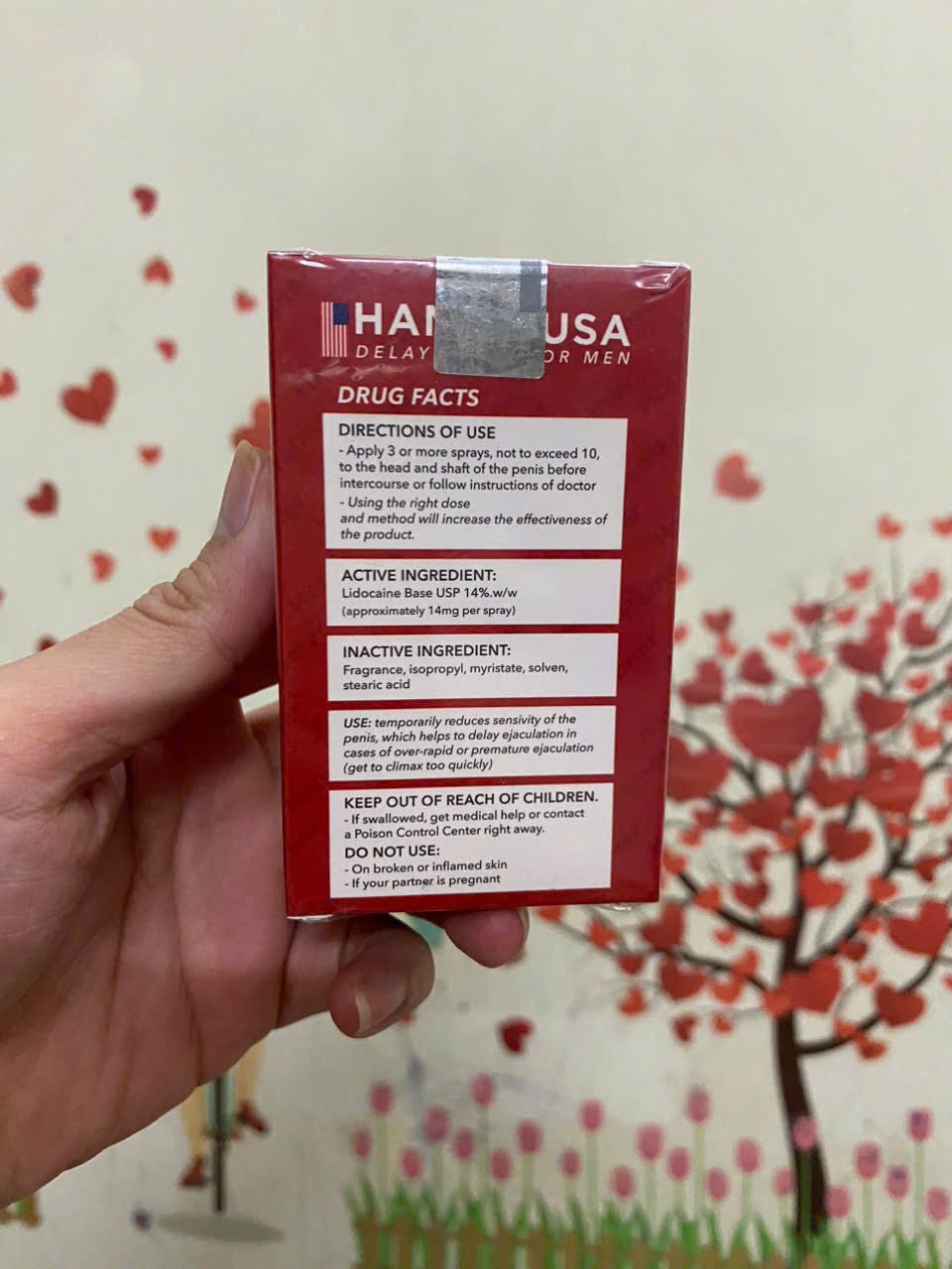 Chai xịt chống xuất tinh sớm HAMER USA hộp 1 chai 12,5ml Licodan 14% 6 Chai xịt chống xuất tinh sớm HAMER USA hộp 1 chai 12,5ml Licodan 14% - Ảnh 4