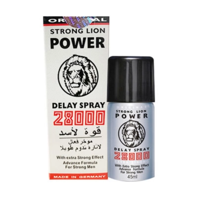 Chai xịt kéo dài thời gian cho nam giới Strong Lion Power Delay Spray 2800 hộp 1 chai 45ml 6