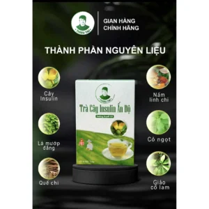 Trà cây Insulin Ấn Độ THIỀU TÀI 15 trando4