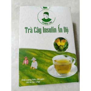 TRÀ CÂY INSULIN ẤN ĐỘ - Trà thảo mộc nước trà tốt cho đường huyết 1 hộp/30 túi lọc 7 insulin2
