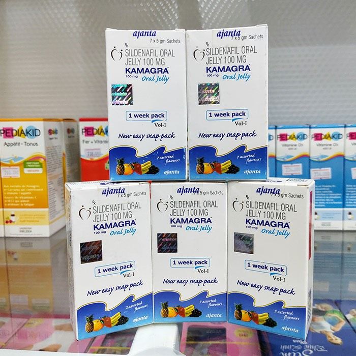 Thạch trái cây cường dương tăng cường sinh lý nam Kamagra Oral Jelly 100mg Hộp 7 Gói 20 thach1 1