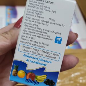 Thạch trái cây cường dương tăng cường sinh lý nam Kamagra Oral Jelly 100mg Hộp 7 Gói 10 thach2