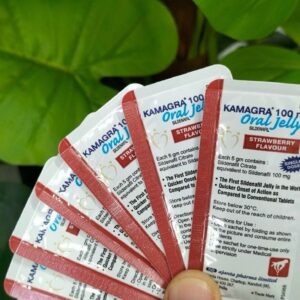 Thạch trái cây cường dương tăng cường sinh lý nam Kamagra Oral Jelly 100mg Hộp 7 Gói 12 thach4