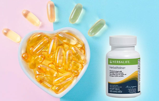 Herbalifeline Omega 3 Herbalife Hỗ Trợ Sức Khỏe Tim Mạch 8 herbalifeline dầu cá từ hoa kỳ