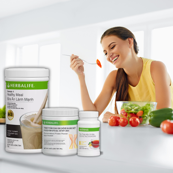 Bộ 3 Giảm Cân Herbalife Chính Hãng (F1, PP, Trà) 8 Cach dung bo 3 giam can Herbalife 1