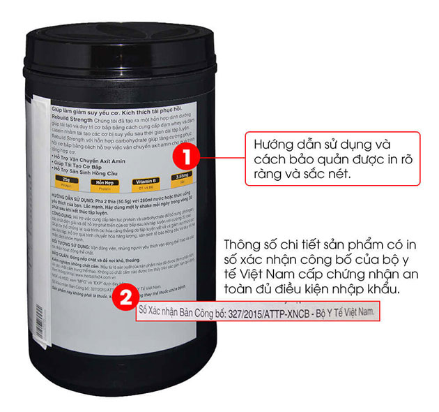 Herbalife 24 Rebuild Strength Hương Sô Cô La Chocolate Flavor 9 Chi tiet mat sau cua san pham herbalife 24 chinh hang 2