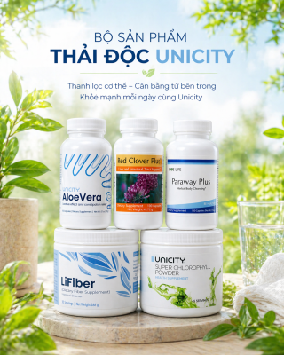 Bộ thải độc Unicity | Giá Tốt, Date Mới, Hàng Sẵn Chính- Thế Giới Hàng Ngoại 3 Bộ sản phẩm Unicity hỗ trợ thanh lọc cơ thể từ bên trong
