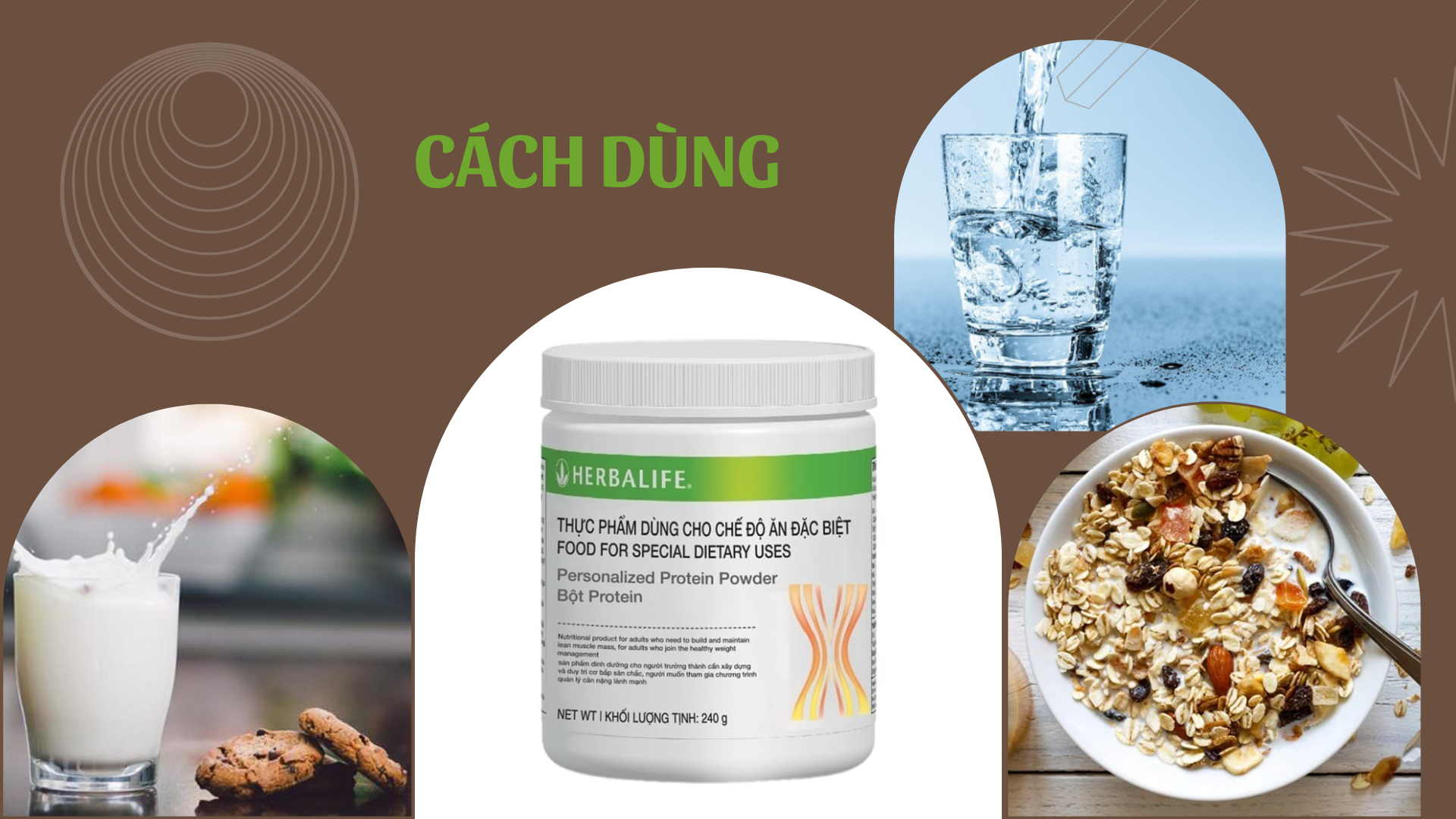 Bột Protein Herbalife Personalize Protein Powder 240g Từ Hoa Kỳ 11 Thực phẩm chứa whey protein, protein đậu nành, dễ uống, hỗ trợ giảm cân hiệu quả.