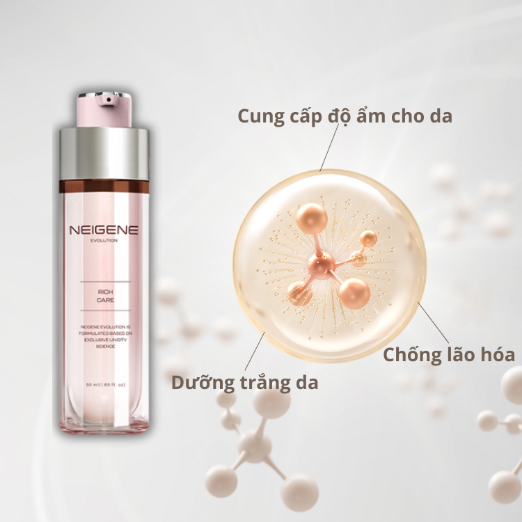 Kem dưỡng da Unicity Neigene Evolution Rich Care (50ml) 8 tac dung kem duong unicity