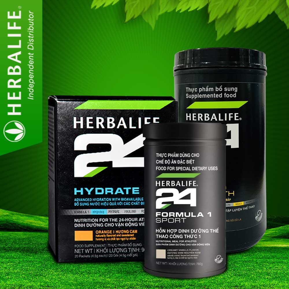 Herbalife 24 Formula 1 Sport hỗ hợp dinh dưỡng thể thao công thức- Thế Giới Hàng Ngoại 9 Sử dụng bộ 3 san phẩm H24 của Herbalife giúp mang lại hiệu quả rõ rệt