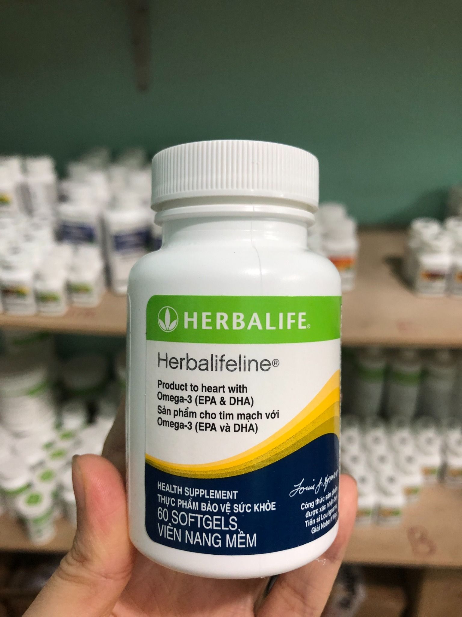 Herbalifeline Omega 3 Herbalife Hỗ Trợ Sức Khỏe Tim Mạch 13 Herbalifeline 60 viên nang mềm từ Hoa Kỳ